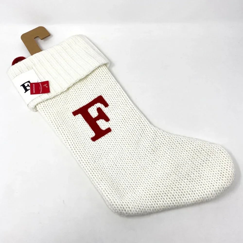 Target Wondershop Knit Monogram Christmas Stocking White Wondershop™: 20